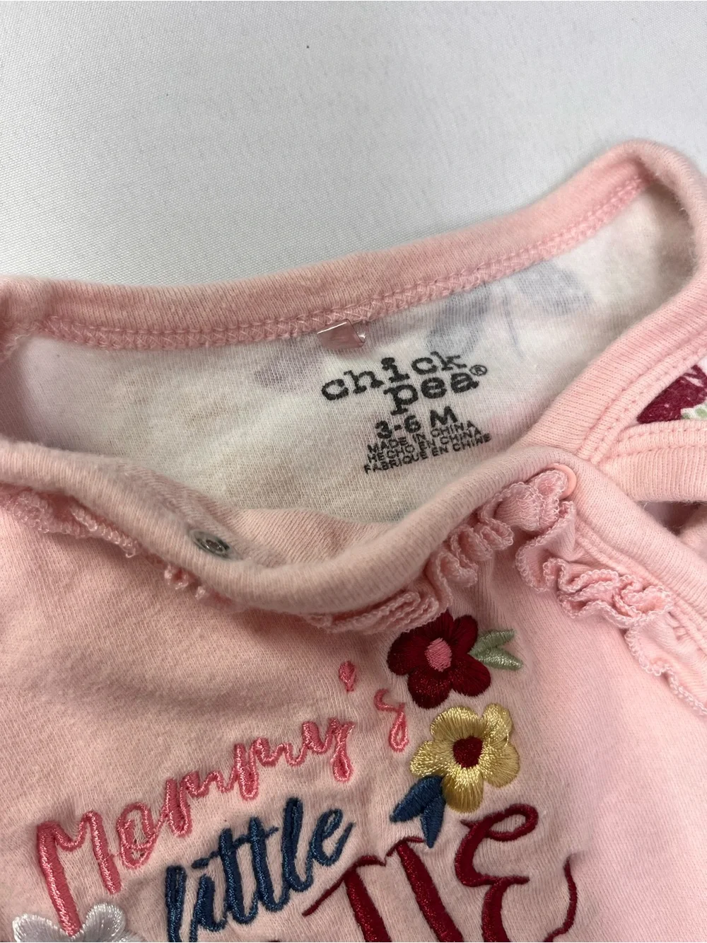 Justice Pink Baby Bodysuit Set with Heart, Gems & Dino‎ Prints